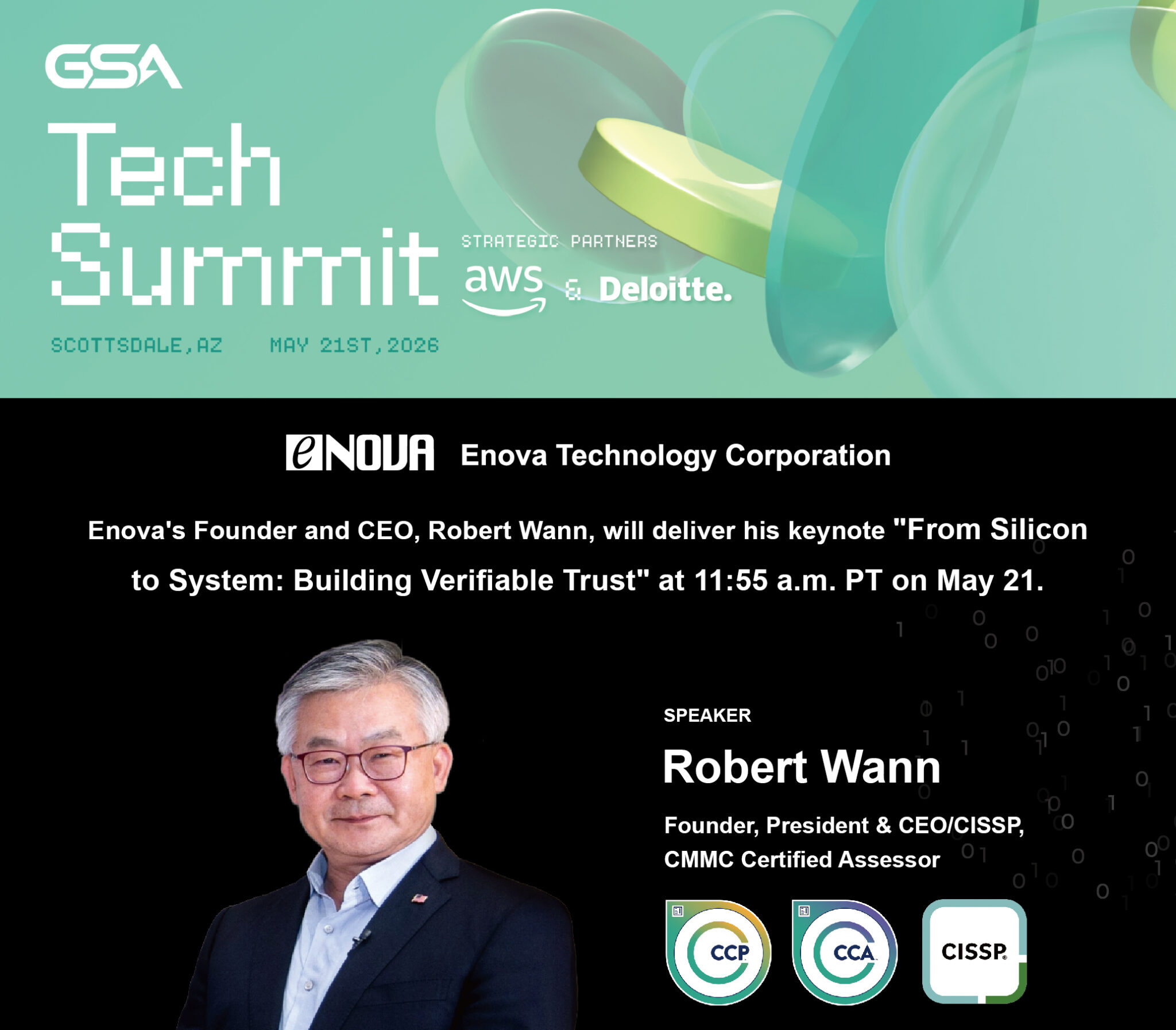 ENOVA Keynote at GSA TECH Summit 2026 - Enova Technology